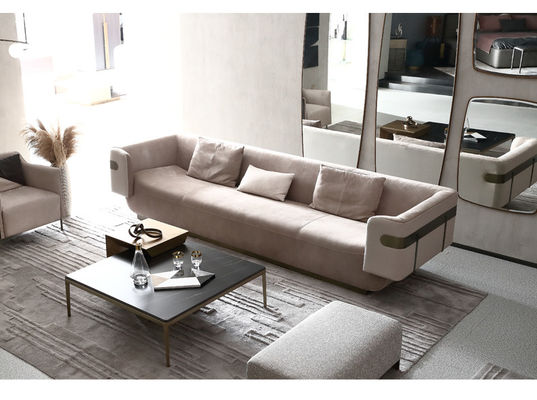 74cm High Leather Living Room Sofas Modern Minimalist Design